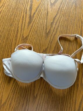 Victoria's Secret PINK Wear Everywhere Strapless Push-Up Bra Nude 36A
